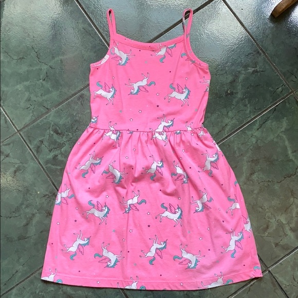 🦄Carter’s Neon Unicorn print Tank Dress - Picture 3 of 11